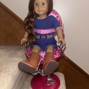 Salon chair for American girl dolls.